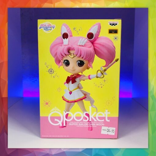 Sailor Moon Eternal The Movie Q Posket Minifigur Super Sailor Chibi Moon Kaleidoscope (Ausstellungssytück)