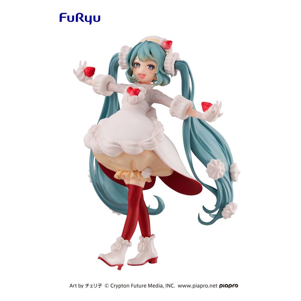 Vocaloid Sweet Tea Time PVC Statue Hatsune Miku Strawberry Short (Ausstellungsstück)
