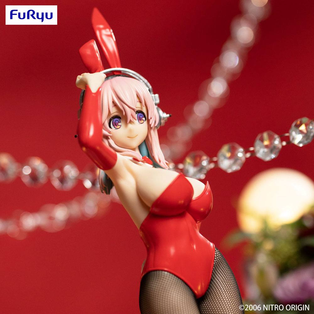 Super Sonico BiCute Bunnies PVC Statue Super Sonico Red Version