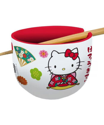 Sanrio Ramen-Schüssel mit Stäbchen Hello Kitty Japan