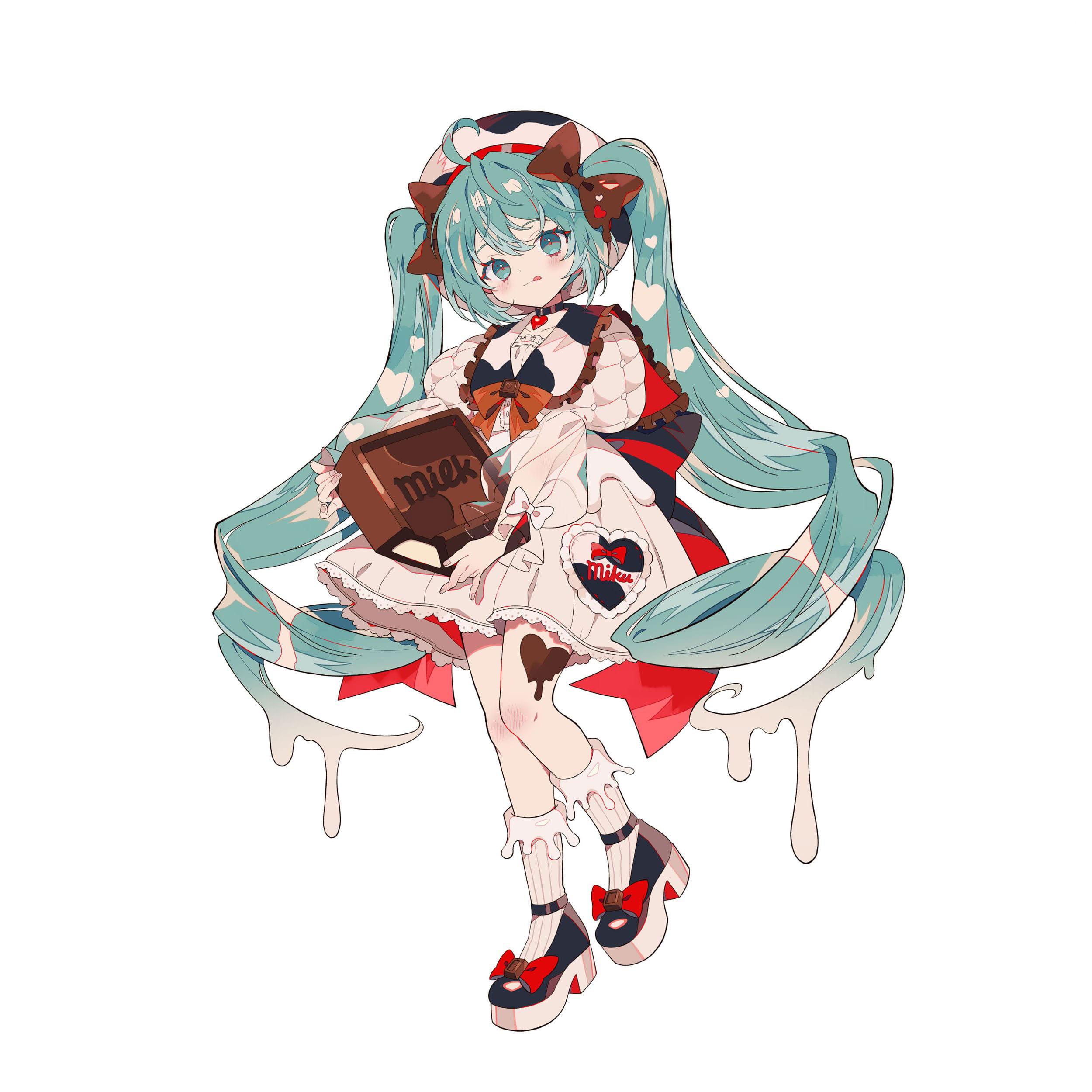 Hatsune Miku x Tirol Choco Trio-Try-iT Figur Hatsune Miku Milk Version – Bild 9